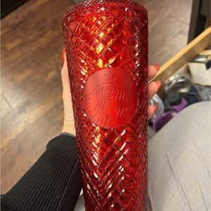 Starbucks Red Textured Tumbler